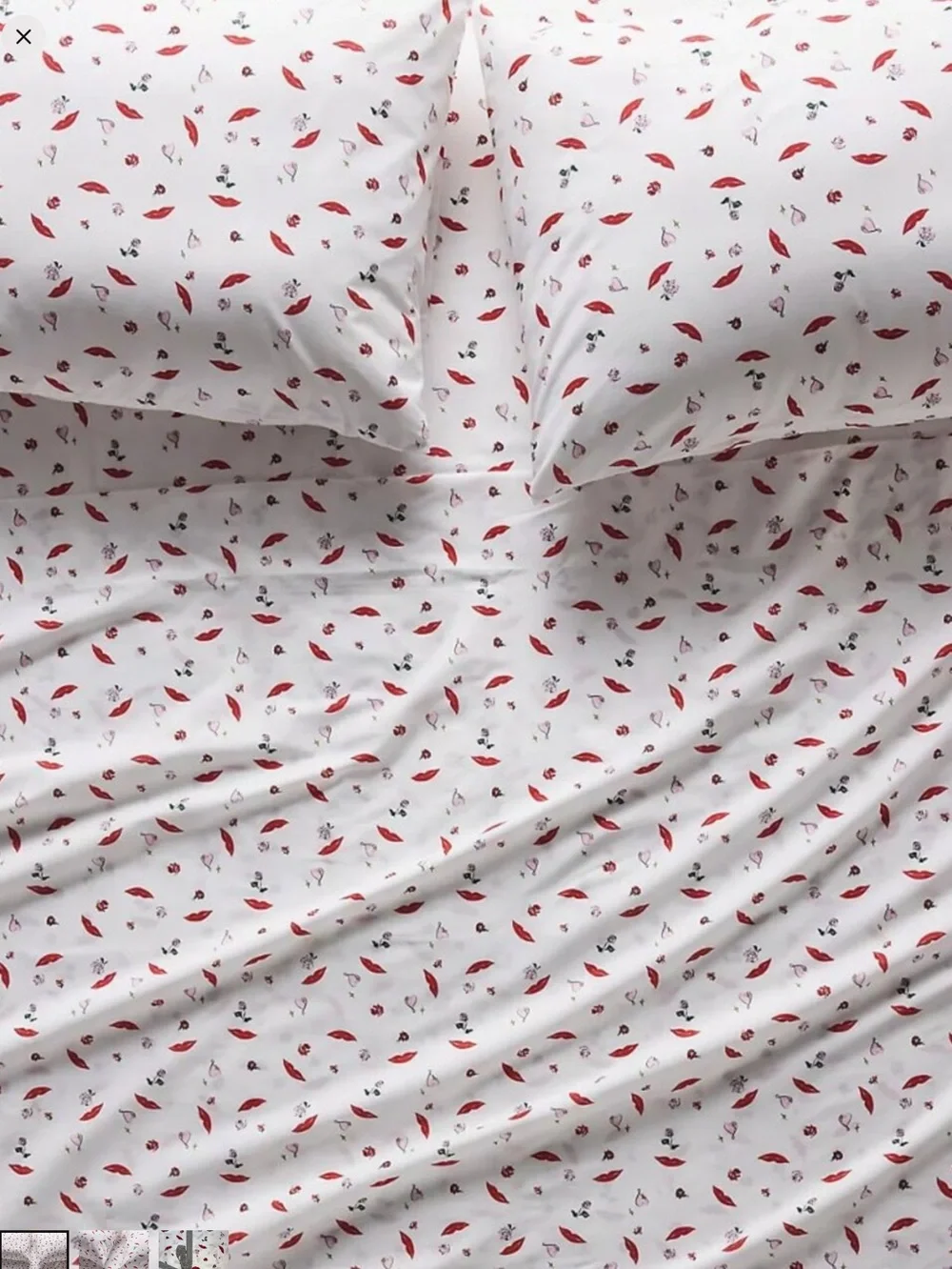 💋Anthropologie Pillowcases Organic Cotton Percale Queen Standard New Set of 2